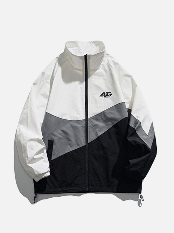AlanBalen® Splicing Contrast Jacket