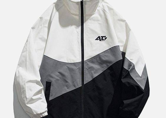 AlanBalen® Splicing Contrast Jacket