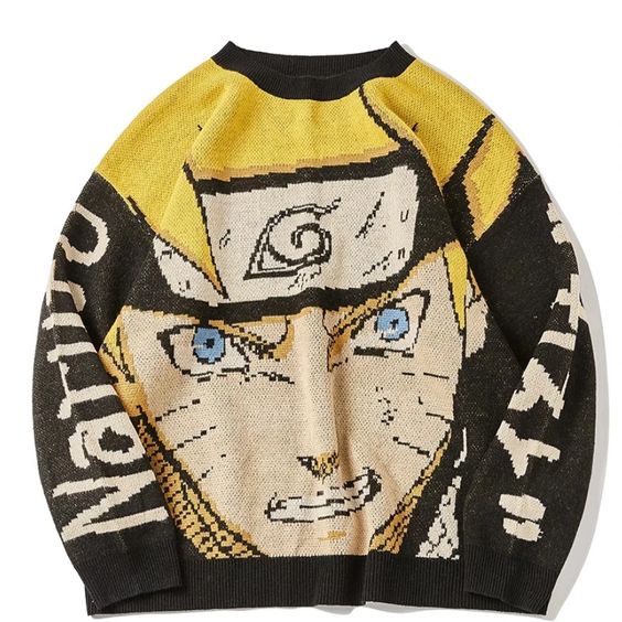 Harajuku Knitted Sweater Naruto