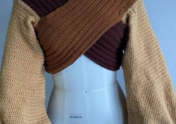 Handmade Crochet and Knit Sweater