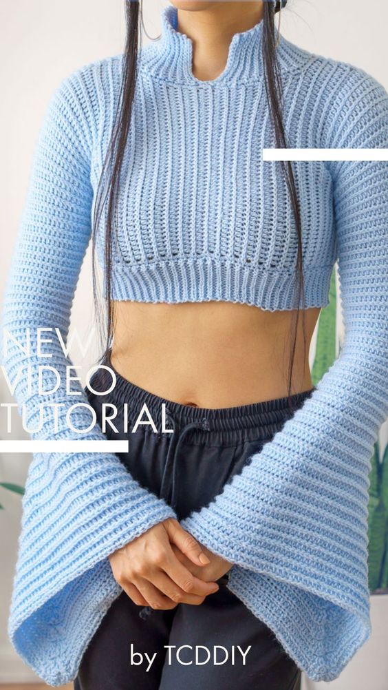 Here’s a detailed video tutorial for this cropped bell sleeve beauty. It’s easy to make, super fast AND makes you feel like a princess. What else do you need? Pattern available as well! 💖 Be sure to follow on YouTube, Instagram and check out my Etsy @TCDDIY