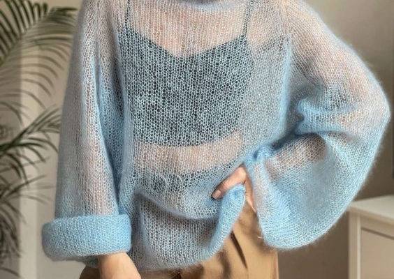 Knitting Pattern Mohair Sweater Turtleneck Nude Sweater Mohair - Etsy New Zealand