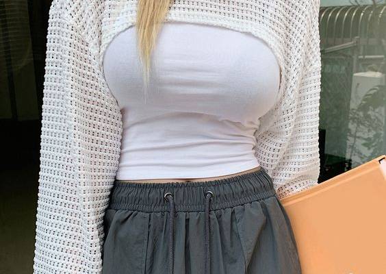 Branco Casual Collar Manga Comprida Tecido Simples  Embellished Elasticidade alta