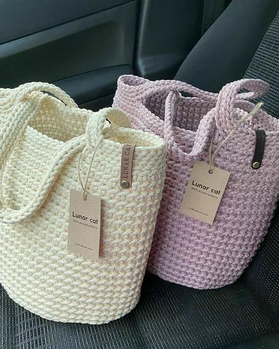 Trendy handbag ideas for glasses | Grid crochet pattern