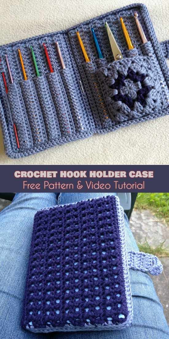 Hook Organizer Ideas and Free Patterns: Hook Holder Case, Star Hook Case, Crafter Granny – Your Crochet