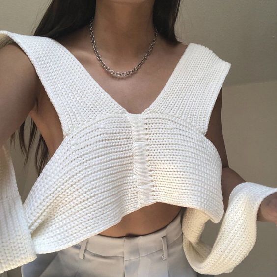 Mesh crochet tops | Crochet pattern