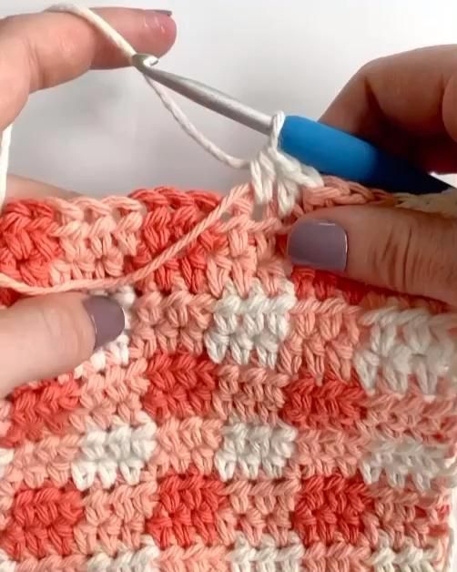 Crochet Picnic Gingham Hot Pads – Free Pattern