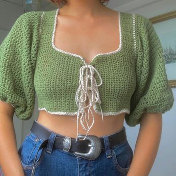 New Stylish Crochet Crop TOP