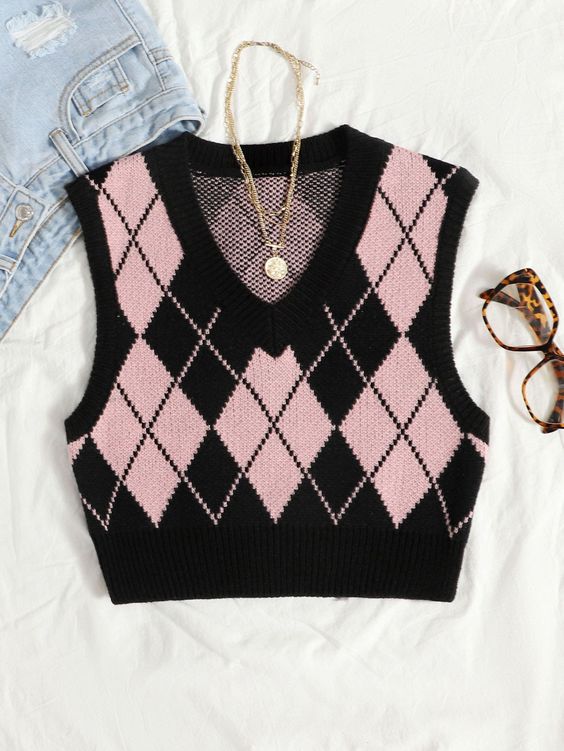 Multicolor Casual   Acrylic Geometric  Embellished Non-Stretch Spring/Fall Women Knitwear