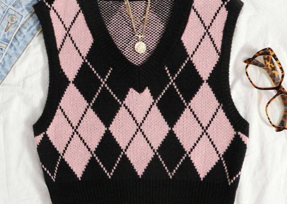 Multicolor Casual   Acrylic Geometric  Embellished Non-Stretch Spring/Fall Women Knitwear