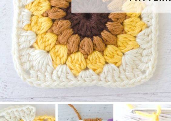 Sunburst Granny Square - Crochet 365 Knit Too