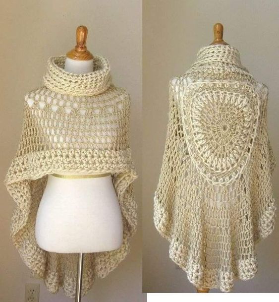 Miracle Angel Crochet Poncho Scarf Free