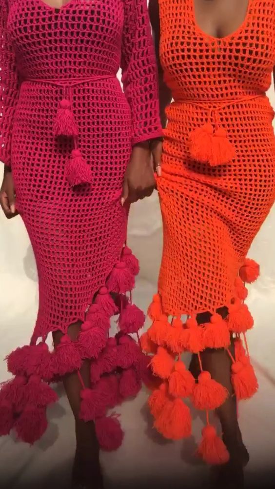 The perfect crochet handmade coverup dress for honeymoon, vacations and beach weddings.