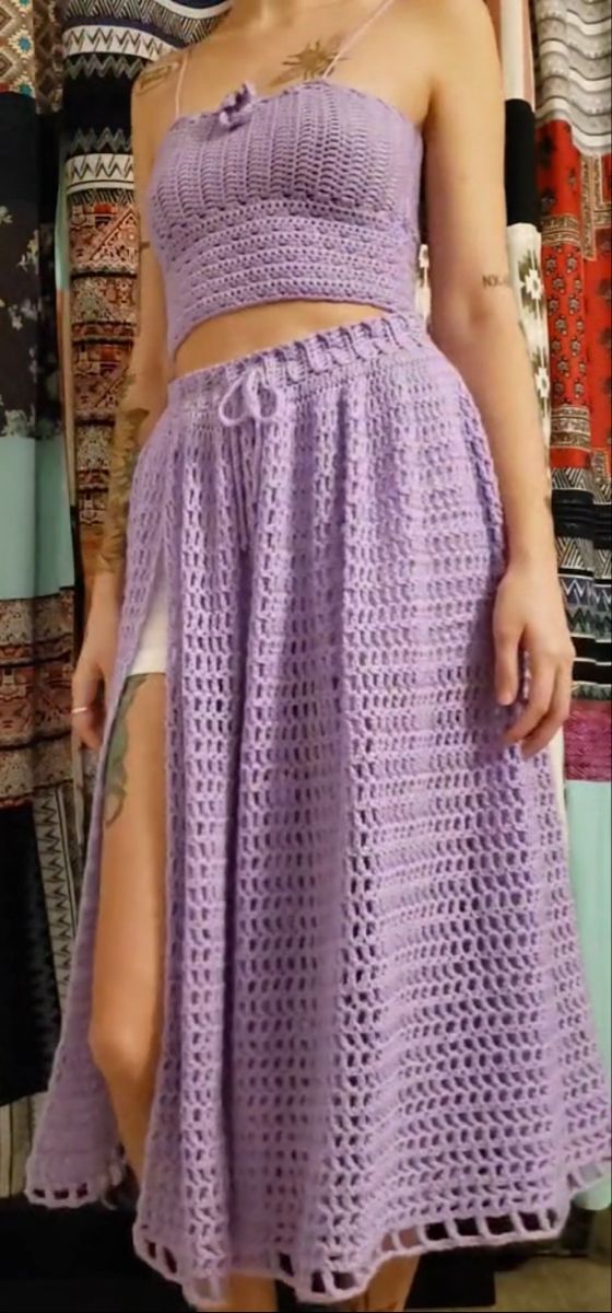 How To Crochet A Gathered Mesh Skirt – YouTube