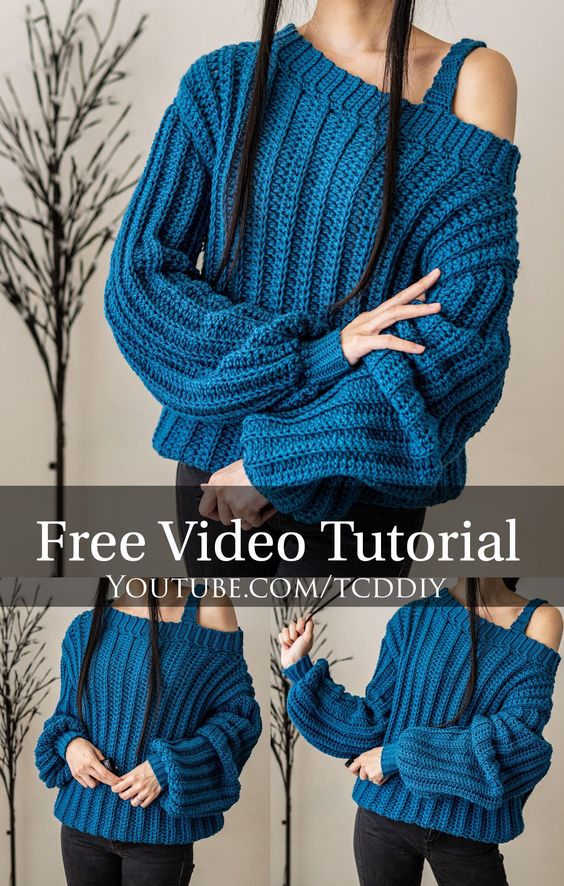 Crochet Cozy Single Strap Sweater Pattern