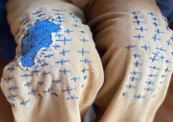 Sashiko Fabric Mending | Roots