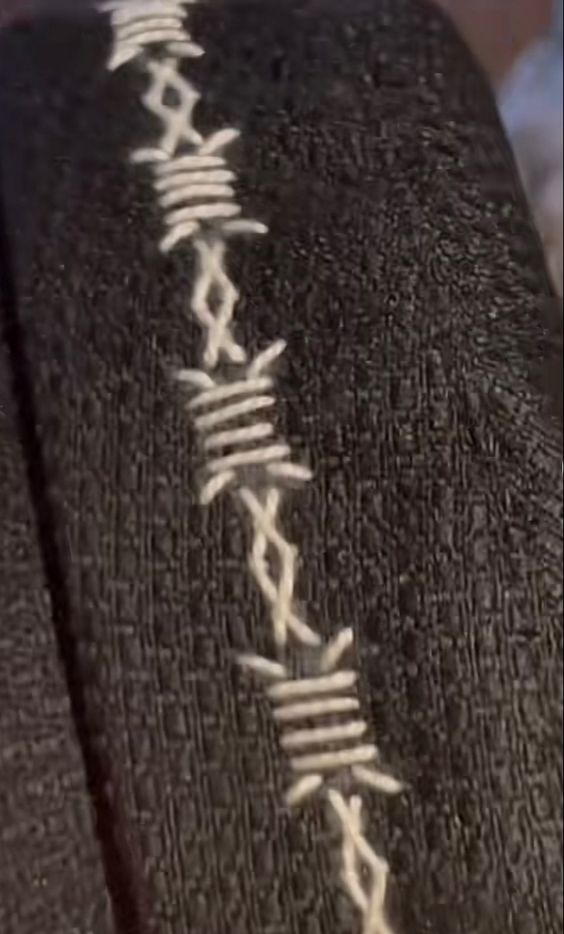 barbed wire embroidery