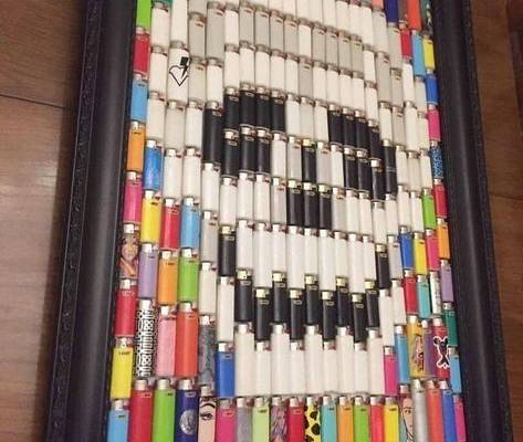 recycled bic lighters