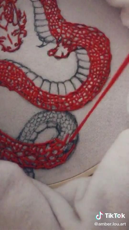 Dragon diy embroidery