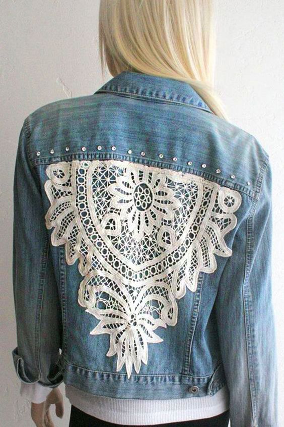 50 Diverse Ideas of Denim Jackets Decor | Журнал Ярмарки Мастеров
