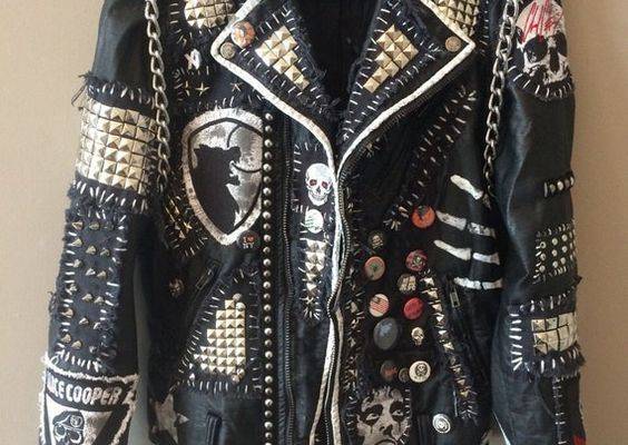 Personalized Men's Patches Studded Jacket Made to Order - Etsy
