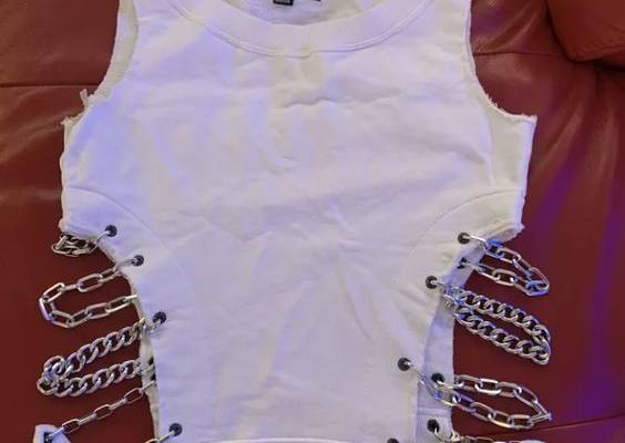 deconstructed chain vest