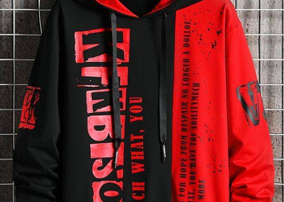 High Street Print Hoodie Men 2020 New Patchwork Hoodies Mens Hip Hop Hooded Sweatshirt Streetwear Fashion Tops for Young Men _ - AliExpress Mobile