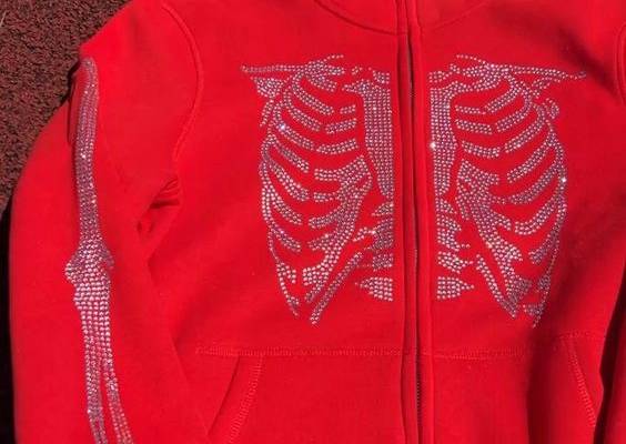 Rhinestone Skeleton Hoodies