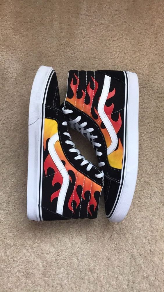 Vans flame Sk-8