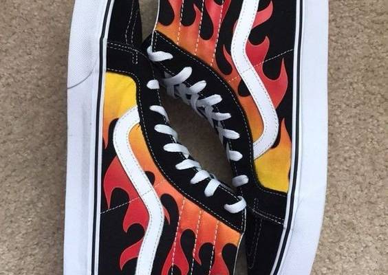 Vans flame Sk-8