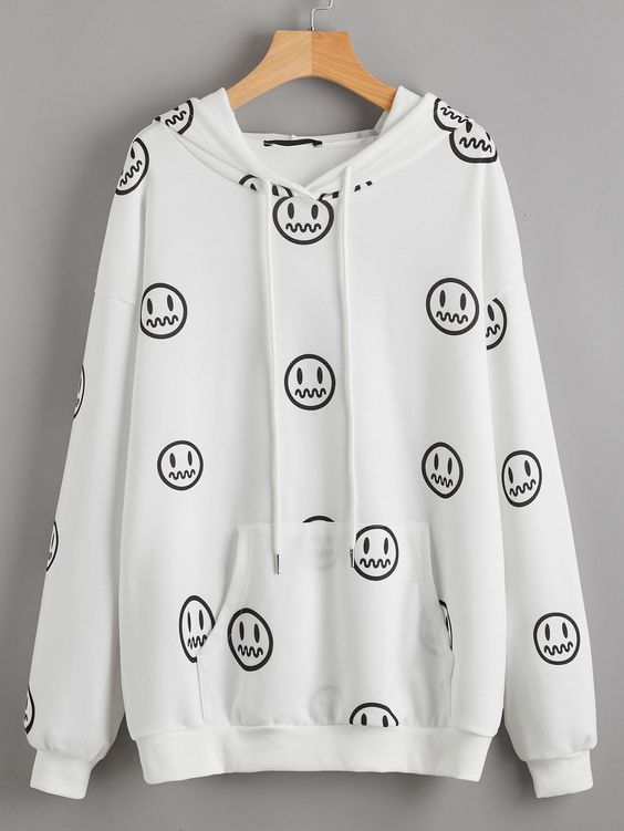 Butterfly Print Elastic Waist Sweatpants