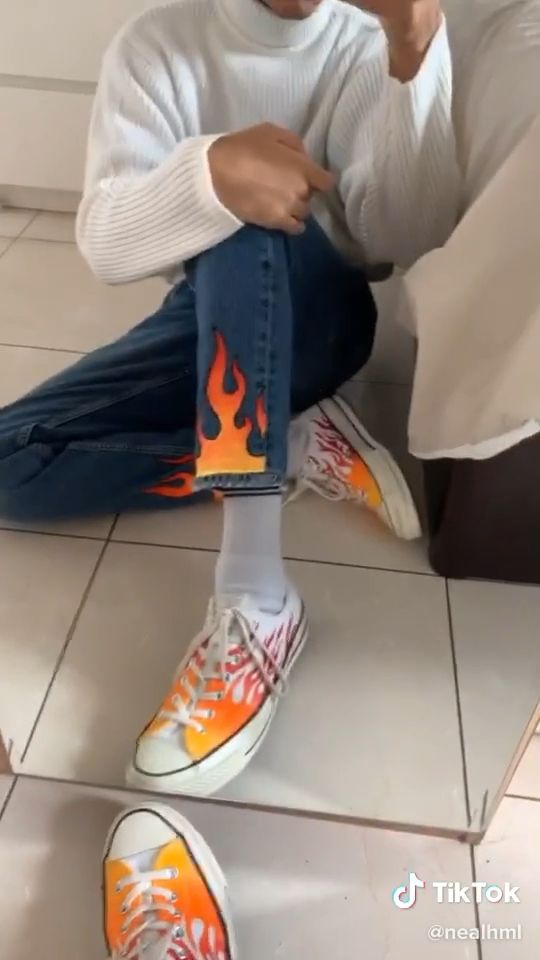 DIY Flame pants