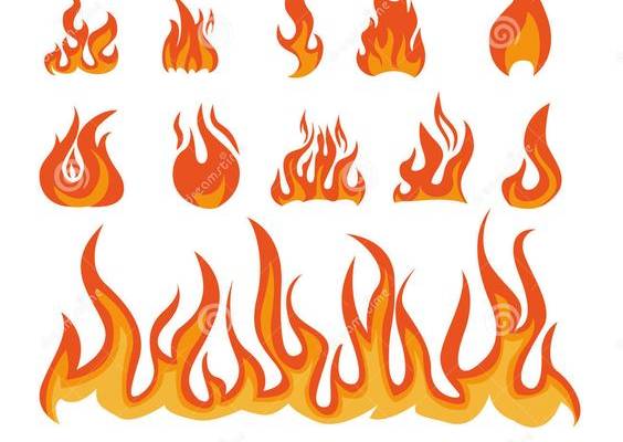 Flame stock vector. Illustration of backdrop, action - 62573594