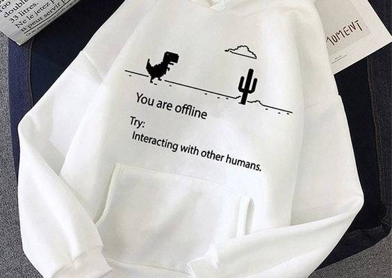 Women You Are Offline Theme Hoodies – Thekittenpark