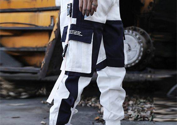 Gender: Men'sPants Type: Techwear, Cargo Trousers, Joggers, Cargo Pants, Trousers, JoggersStyle: Streetwear, Hip-Hop, CasualOccasion: Casual, DailyFabric: Cotton-, 100% CottonDesign: Buckle Strap, Flap Pocket, Elastic Waist, DrawstringWaistline: Mid WaistElasticity: InelasticPattern: Color BlockSeason: Spring FallFunction: Comfort, OutdoorFly Type: DrawstringFit Type: Regular FitPants Length: Full Length