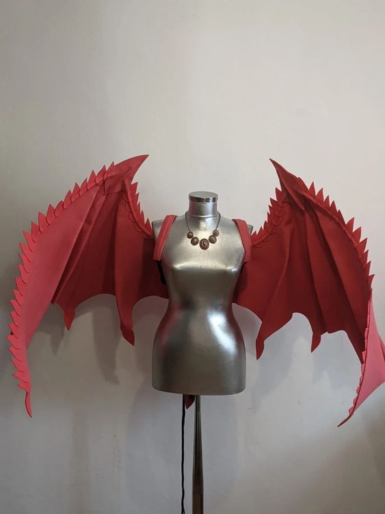 Dragon Wings Halloween Wings Giant Wings Large Wings Red Wings – Etsy