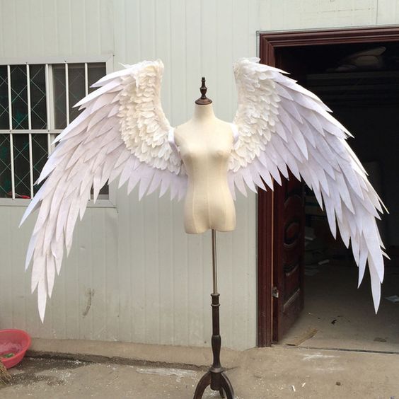 310.0US $ |Wedding Shooting Props Cosplay Photography Game Costume Angel Demon Wing Cartoon Feather Angel Wings For Fashion Show Displays – Party