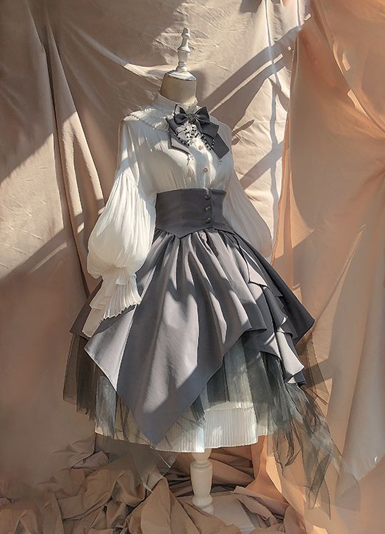 Time Temple -The Night Prayer- Vintage Gothic Lolita Skirt