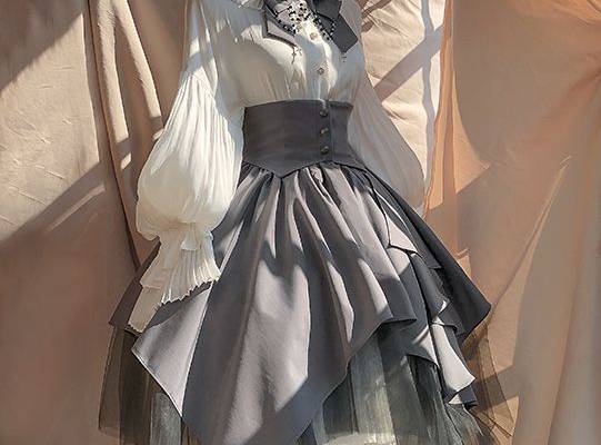 Time Temple -The Night Prayer- Vintage Gothic Lolita Skirt