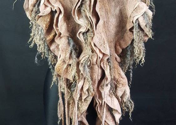Felted Fantasy Scarf. Wild Viking Wool Collar. - Etsy