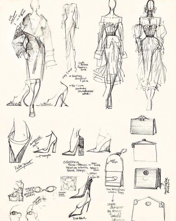 A Look At Schiaparelli Creative Director Daniel Roseberry’s Sketches