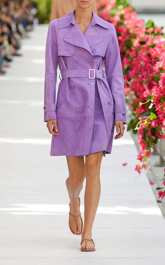 Belted Suede Trench Coat By Michael Kors Collection | Moda Operandi