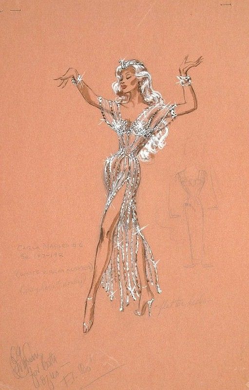 Edith Head. Эскизы и костюмы.