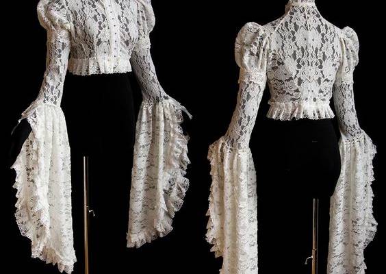 shrug victorian art nouveau lace romantic by SomniaRomantica on DeviantArt