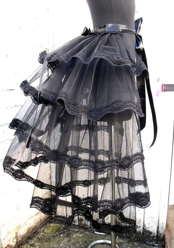 Burlesque tulle skirt All colours Festival bustle belt black | Etsy