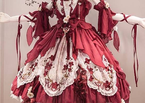 Bramble Rose -The Magpie Bridge- Qi Lolita Jumper Dress Set