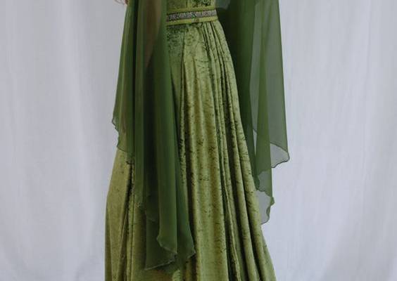 Elven dress Celtic wedding dress medieval dress by camelotcostumes