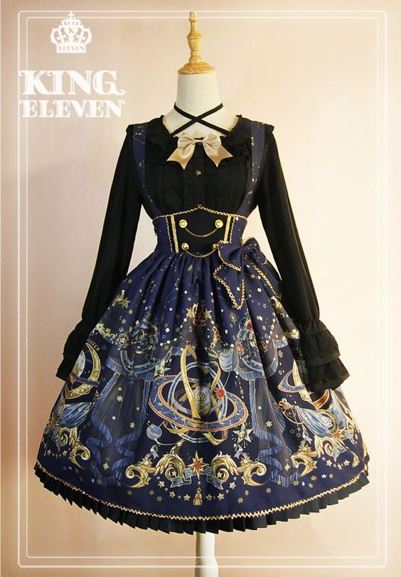 King Eleven -The Demon King of This Universe- Lolita High Waist Skirt Salopette