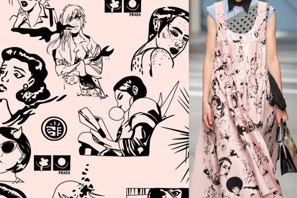 PRADA 普拉达数码印花花型素材