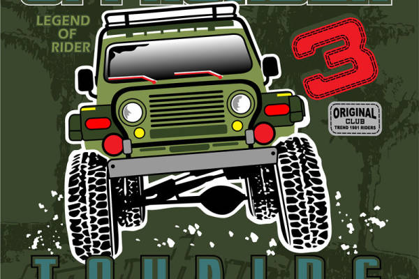 字母朋克风汽车数码印花花型素材